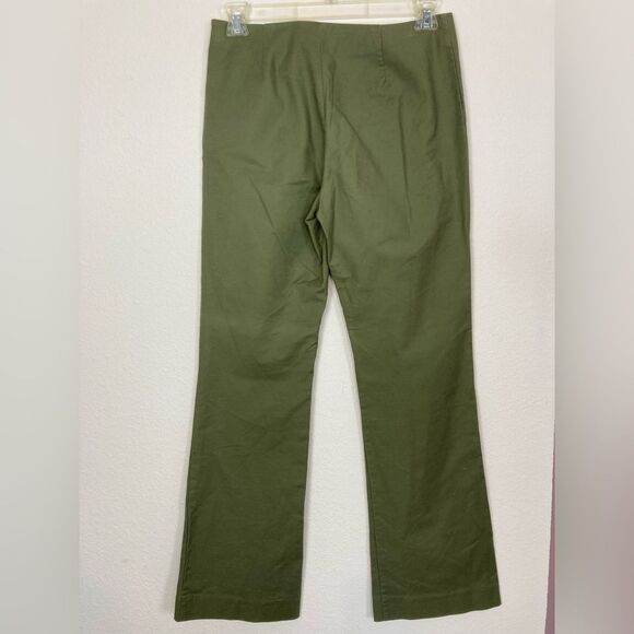 Boston Proper Olive High waist Smooth front Side Zip Pants NWOT - Picture 4 of 9